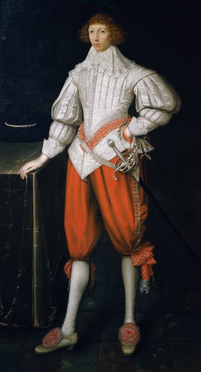 Portrait of a Gentleman, Possibly a Member of the Poulett Family, late 1620s by Gilbert Jackson
